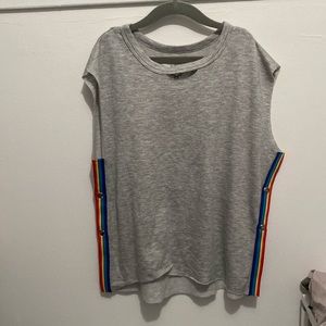 T2Love size 14 girls tank top with rainbow details on sides. NWT, super soft